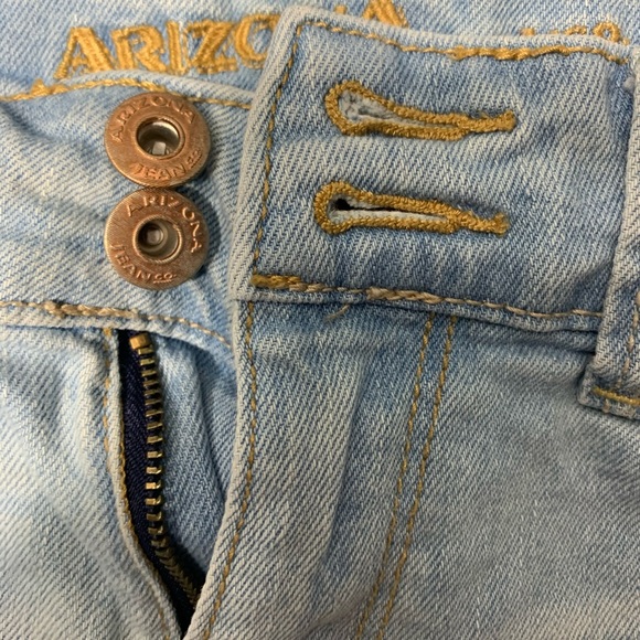 Arizona Ripped Mid-Calf/Short Jeans - Picture 3 of 6